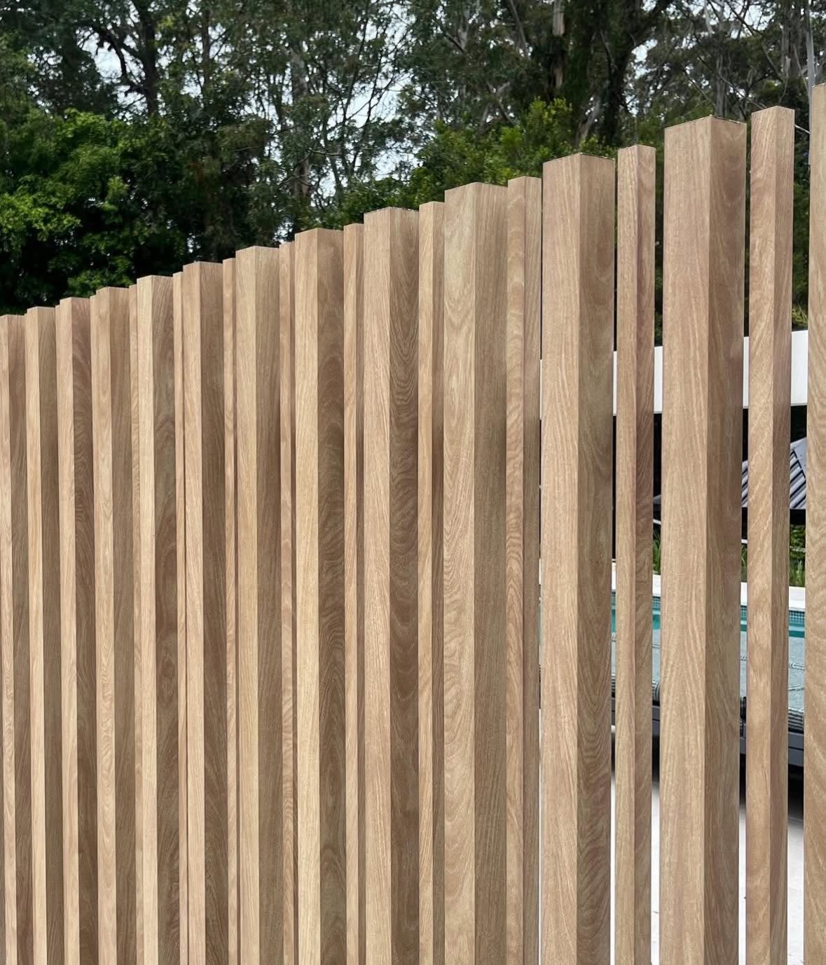 Timber fencing construction